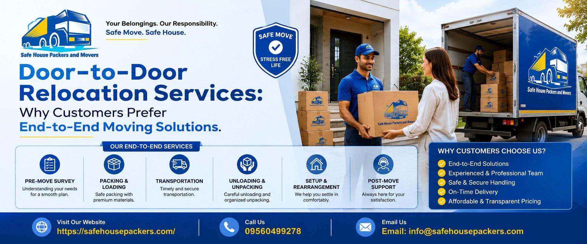 Door-to-Door Relocation Services: Why Customers Prefer End-to-End Moving Solutions Door-to-Door Relocation Services: Why Customers Prefer End-to-End Moving Solutions