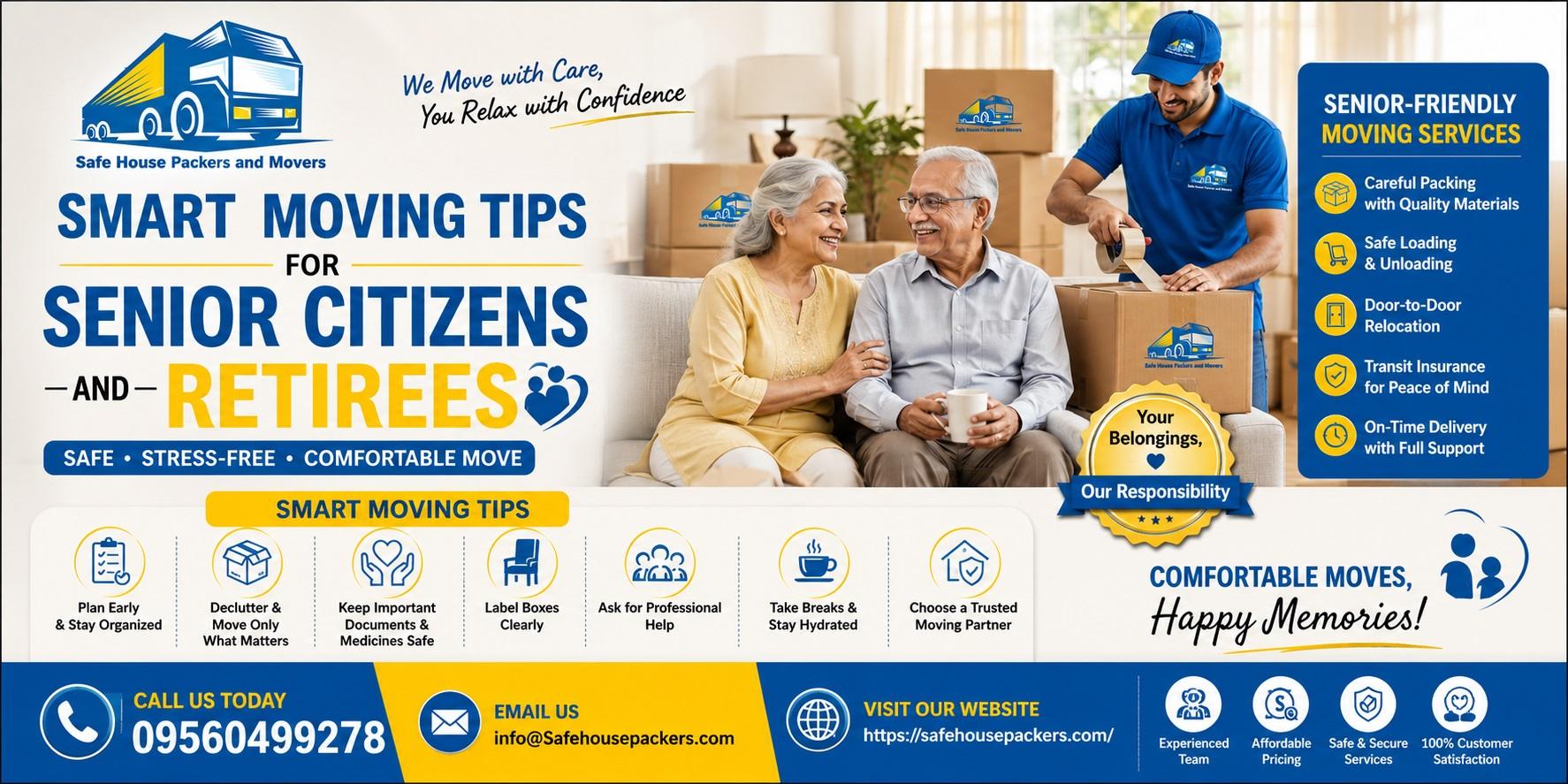 Smart Moving Tips for Senior Citizens and Retirees